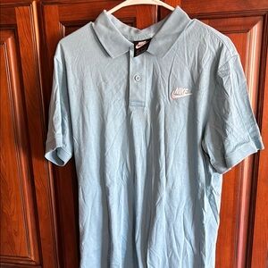 Nike Men's Light Blue Polo Shirt